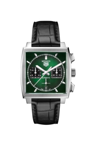 TAG Heuer Monaco Calibre Heuer 02 Stainless Steel / Green